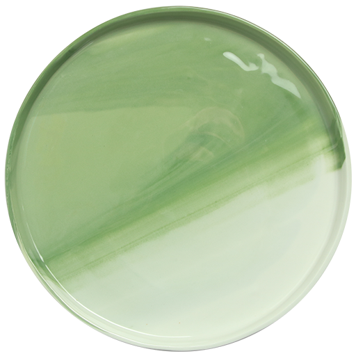 La Lune Plate Forest Green Design Studio Ayla